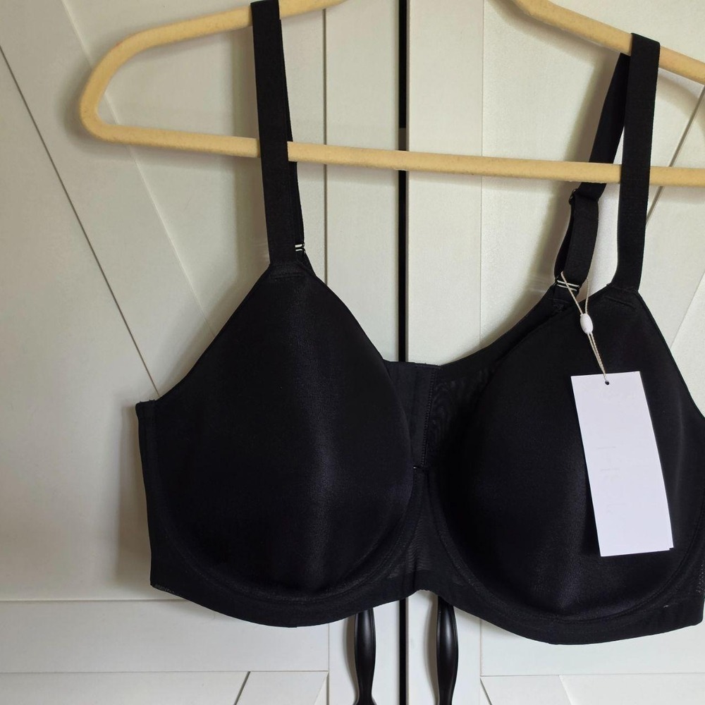 HSIA Smooth Full Coverage Underwire Bra Black 42DD Plus Size Nonpadded Molded